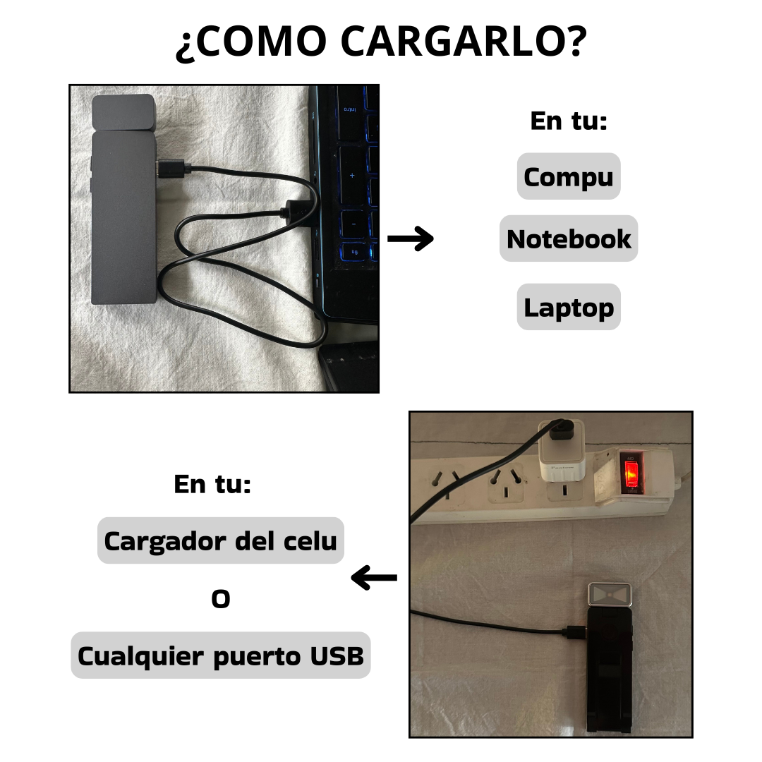 Luz Led Recargable para leer